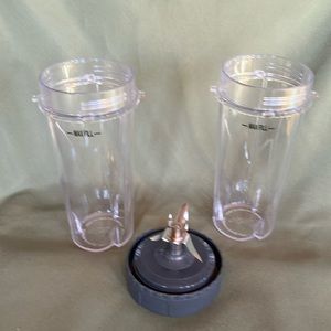 Ninja 16oz Blender Cups with 6 Fins Blender Blade Nutri Ninja New